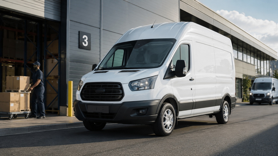 Modern Fleet Delivery Scene Modern Fleet Delivery Scene