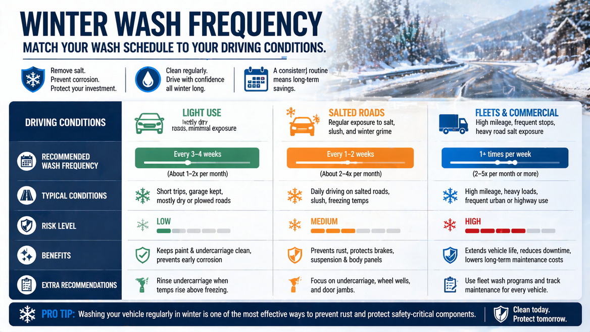 Winter Wash Frequency Chart Winter Wash Frequency Chart