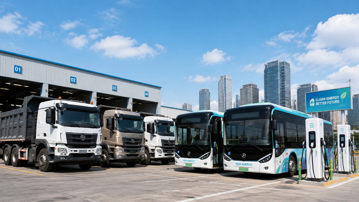 New Energy Bus And Truck Depot New Energy Bus And Truck Depot