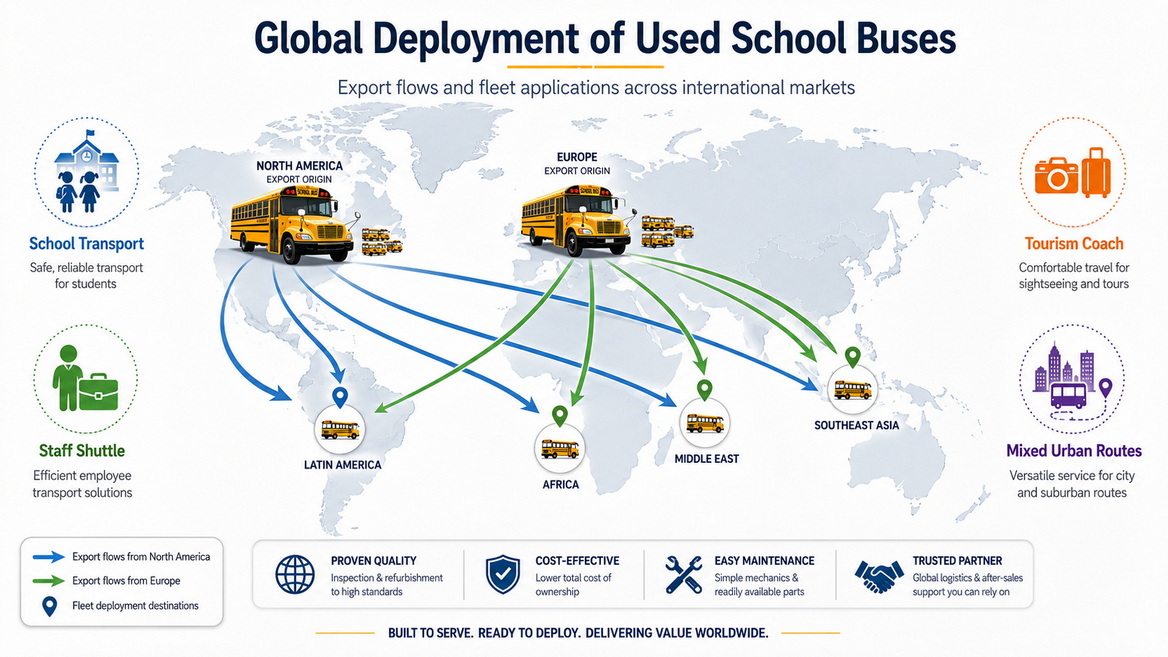 Global Second Hand School Bus Journey Global Second Hand School Bus Journey