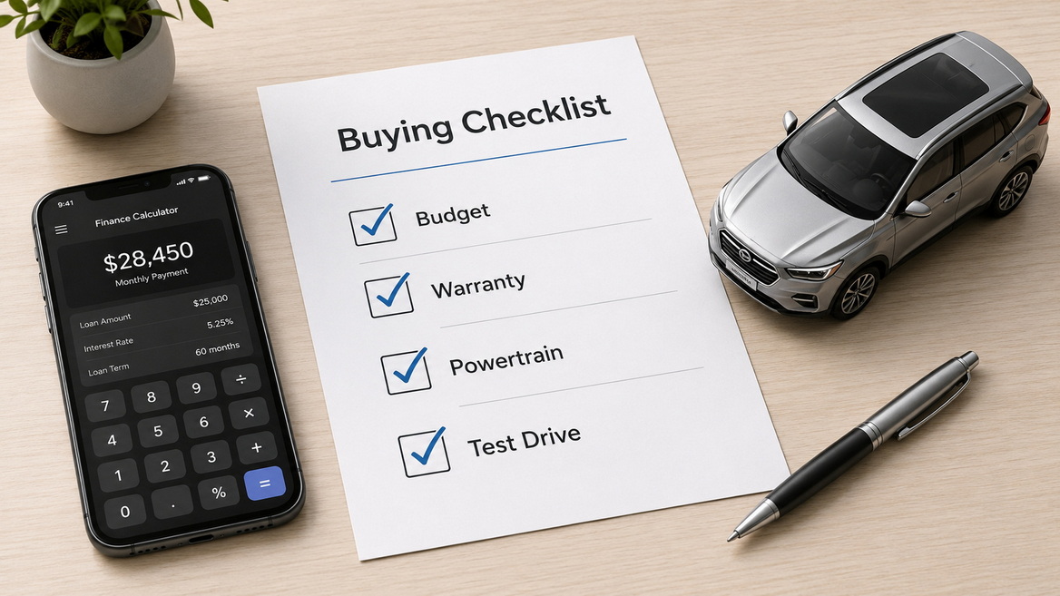 Budget Automatic Car Buying Checklist Budget Automatic Car Buying Checklist