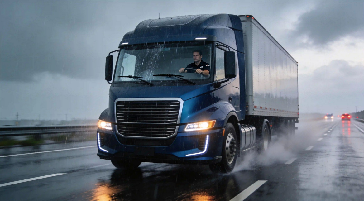 Heavy Truck Rain Visibility Heavy Truck Rain Visibility