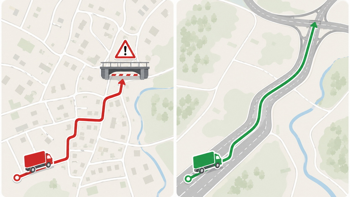 Truck Route Planning Comparison Truck Route Planning Comparison