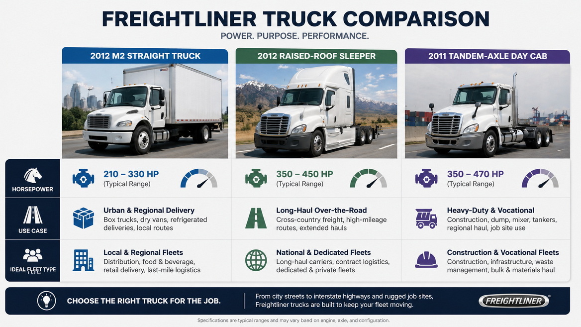 Freightliner Truck Lease Comparison Diagram Freightliner Truck Lease Comparison Diagram