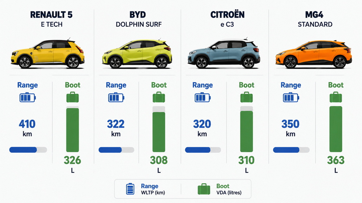 Small NEV Range And Capacity Comparison Small NEV Range And Capacity Comparison