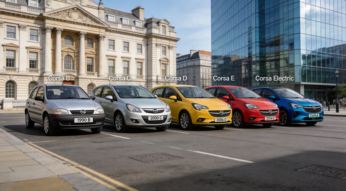 Vauxhall Corsa Generations Timeline Vauxhall Corsa Generations Timeline