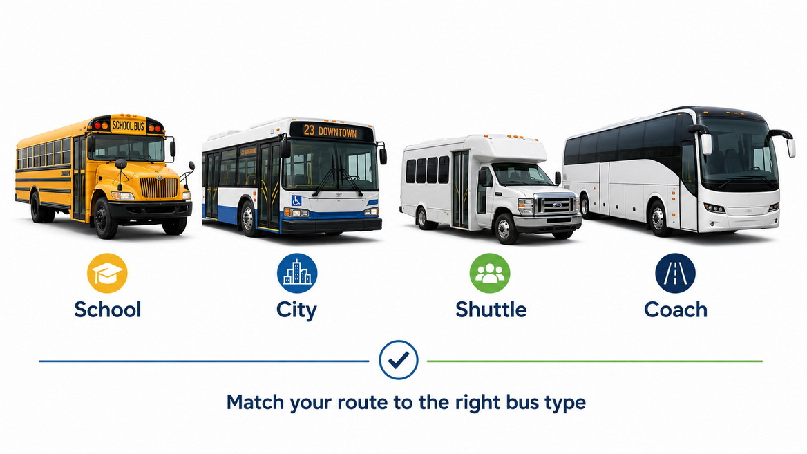 Types Of Buses For Different Routes Types Of Buses For Different Routes