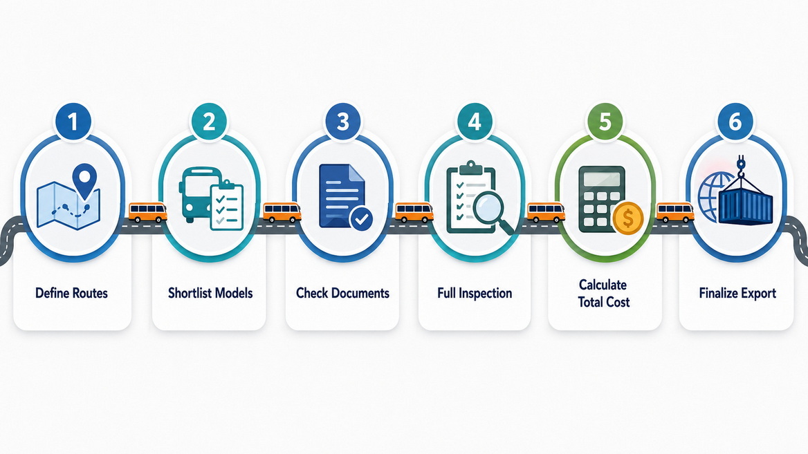 Six Step Used Bus Buying Roadmap Six Step Used Bus Buying Roadmap