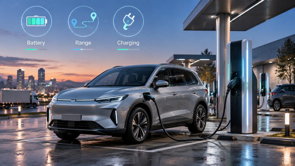 Electric SUV Charging Journey Electric SUV Charging Journey