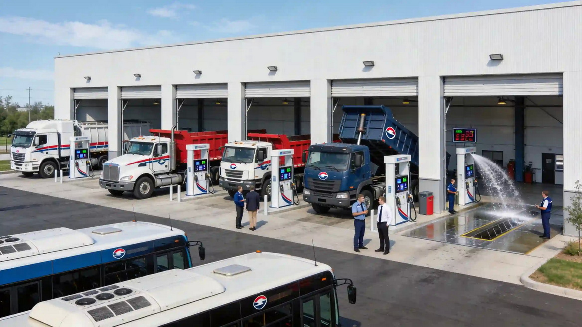 Modern Truck Leasing Facility Modern Truck Leasing Facility