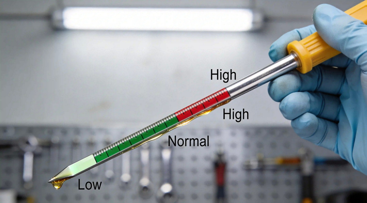 How To Read An Oil Dipstick How To Read An Oil Dipstick