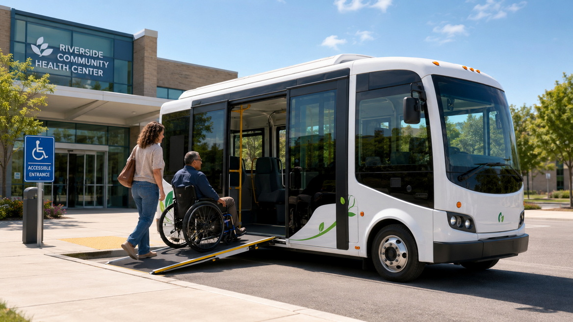 Low Floor NEV Shuttle In Service Low Floor NEV Shuttle In Service