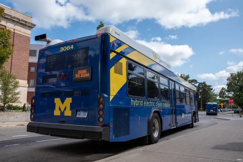 UMich rolls out four new electric buses
