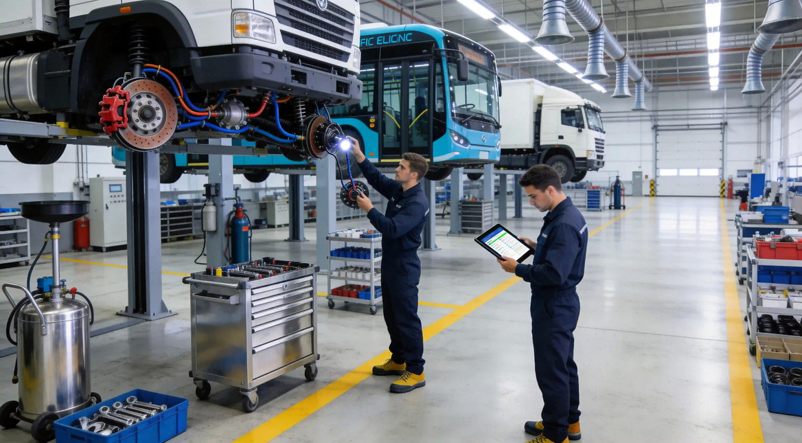Commercial Fleet Brake Inspection