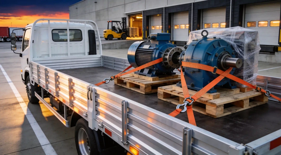 Flatbed Truck Industrial Cargo Hero