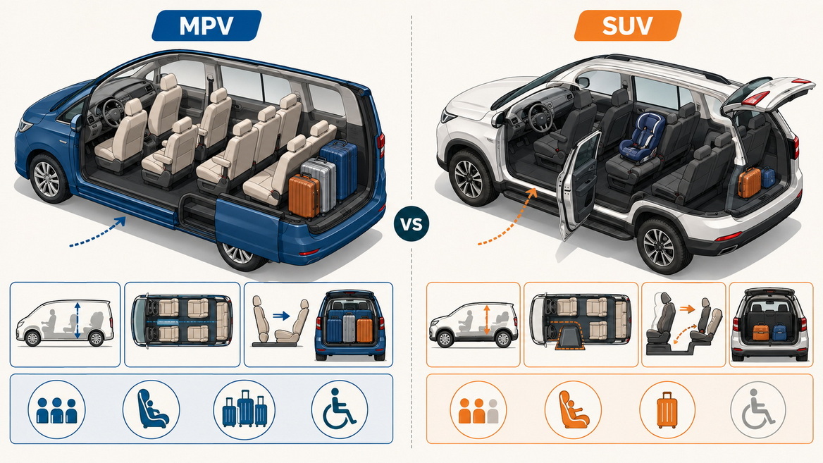 Passenger Space And Accessibility Comparison