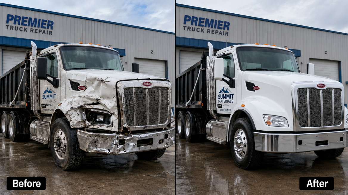 Before And After Truck Repair