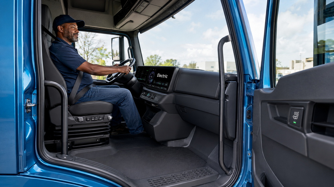 Electric Truck Cabin For Comfortable Driving