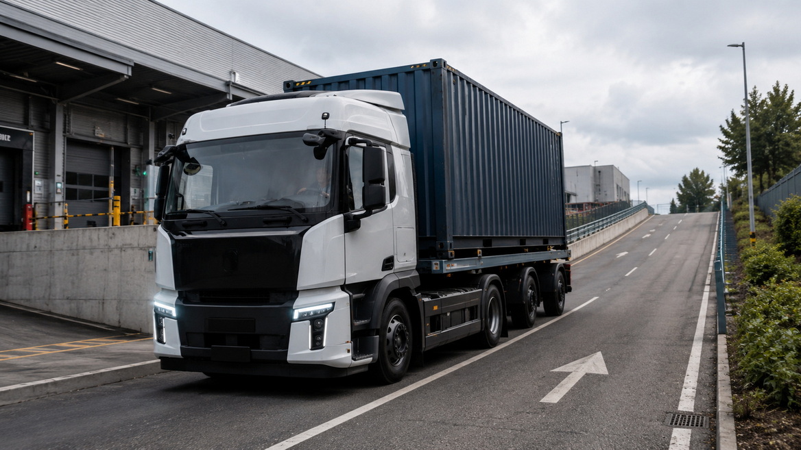 Heavy Truck On Gradient