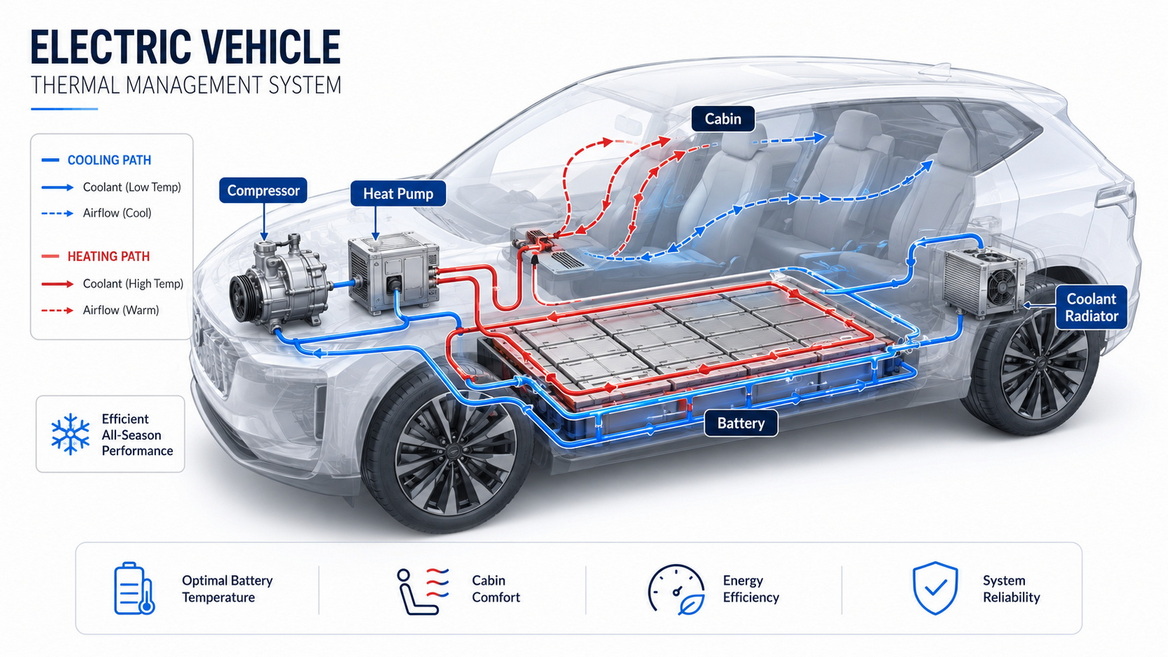 EV Thermal Management Diagram
