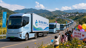 New Energy Truck Convoy On Highway.jpg
