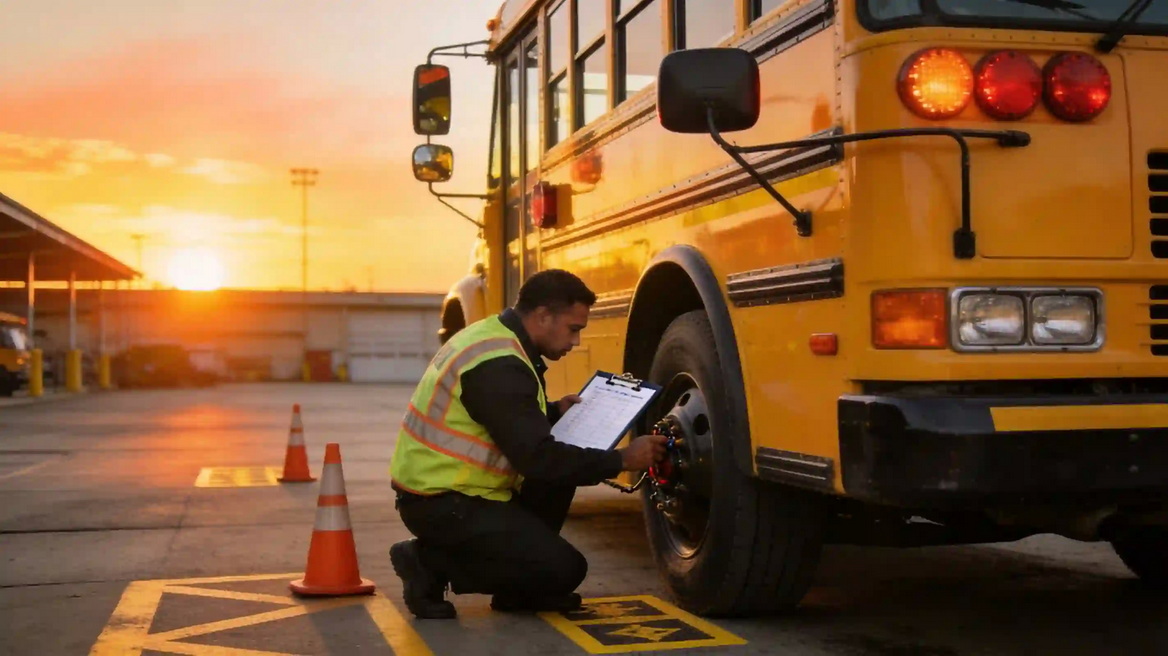 School Bus Safety Inspection Routine