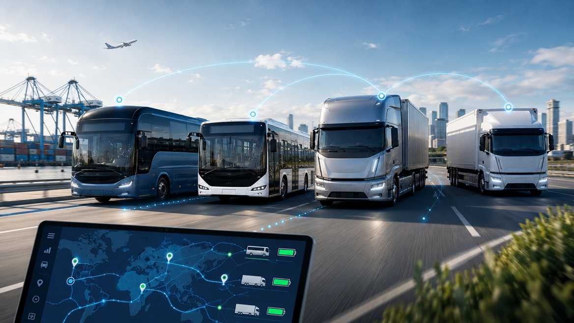 Connected Commercial Vehicle Fleet