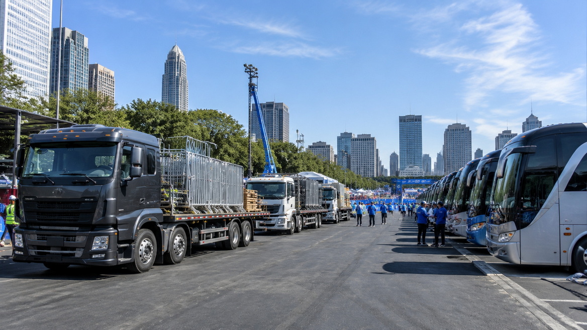 Heavy Trucks And Buses For Event Operations