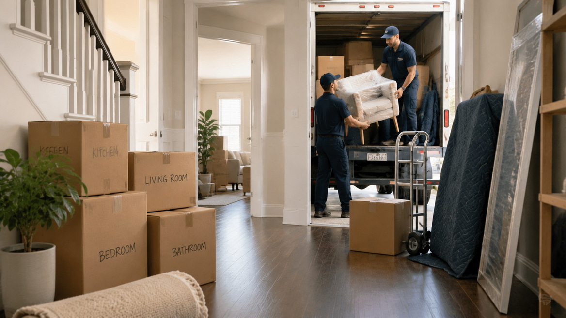Organized Moving Day Plan