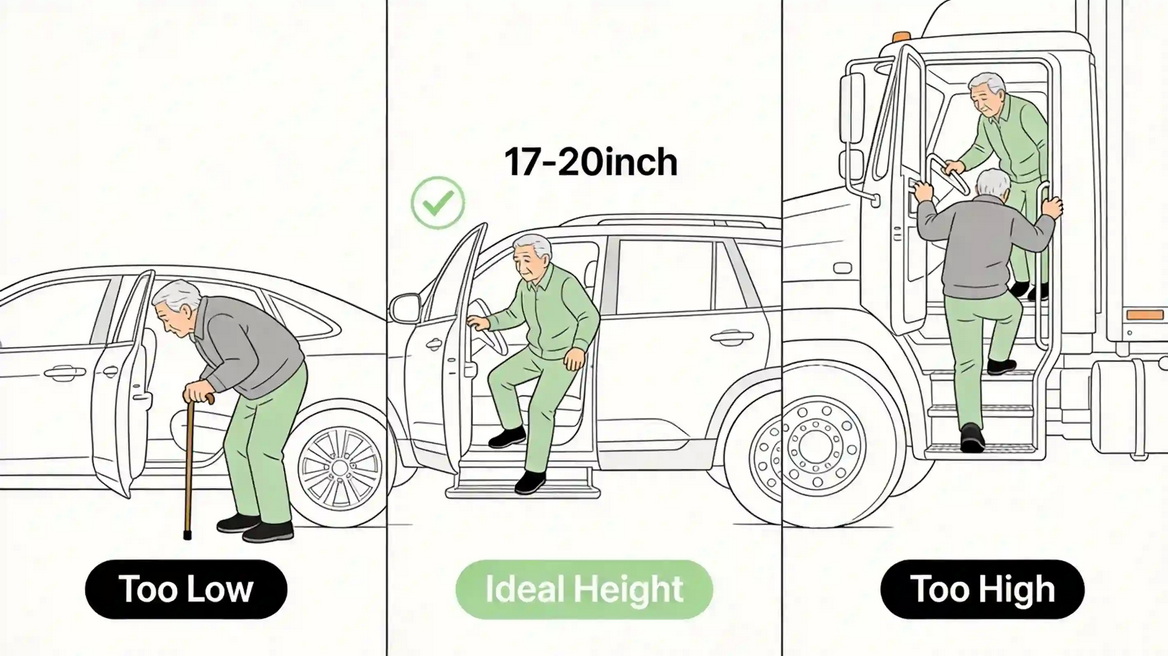 Ideal Vehicle Height For Elderly Drivers