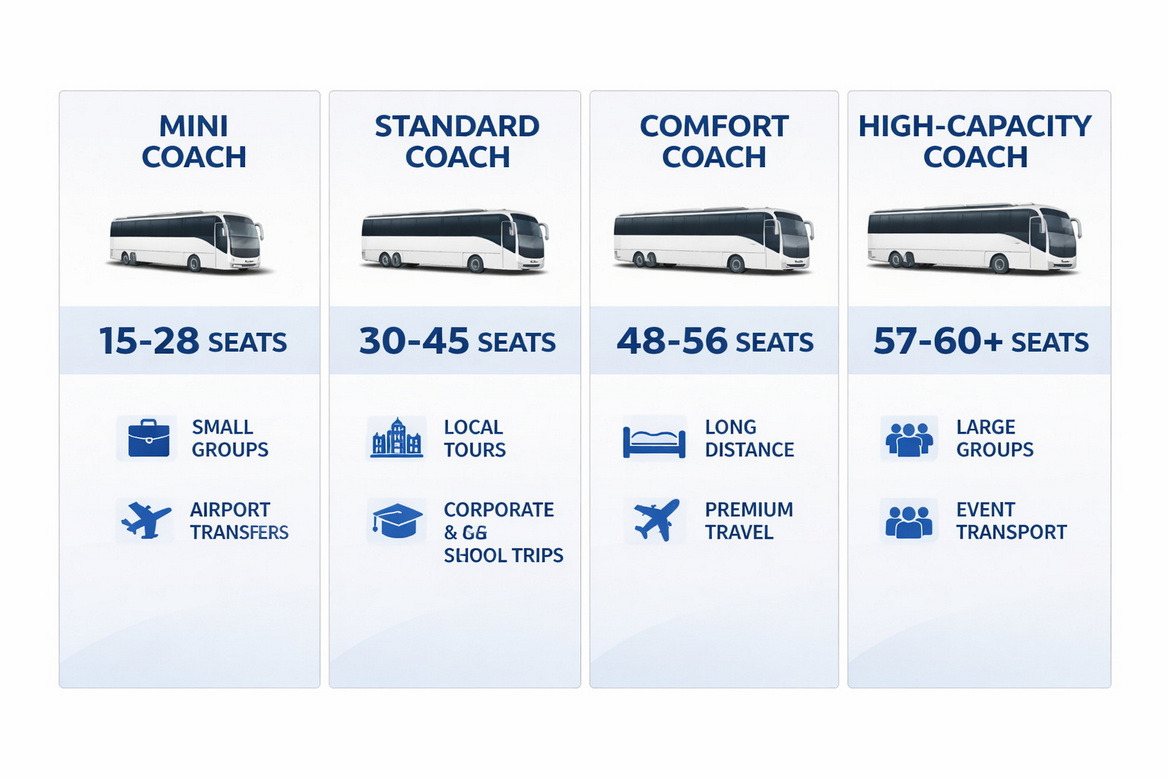 Coach Bus Capacity Comparison