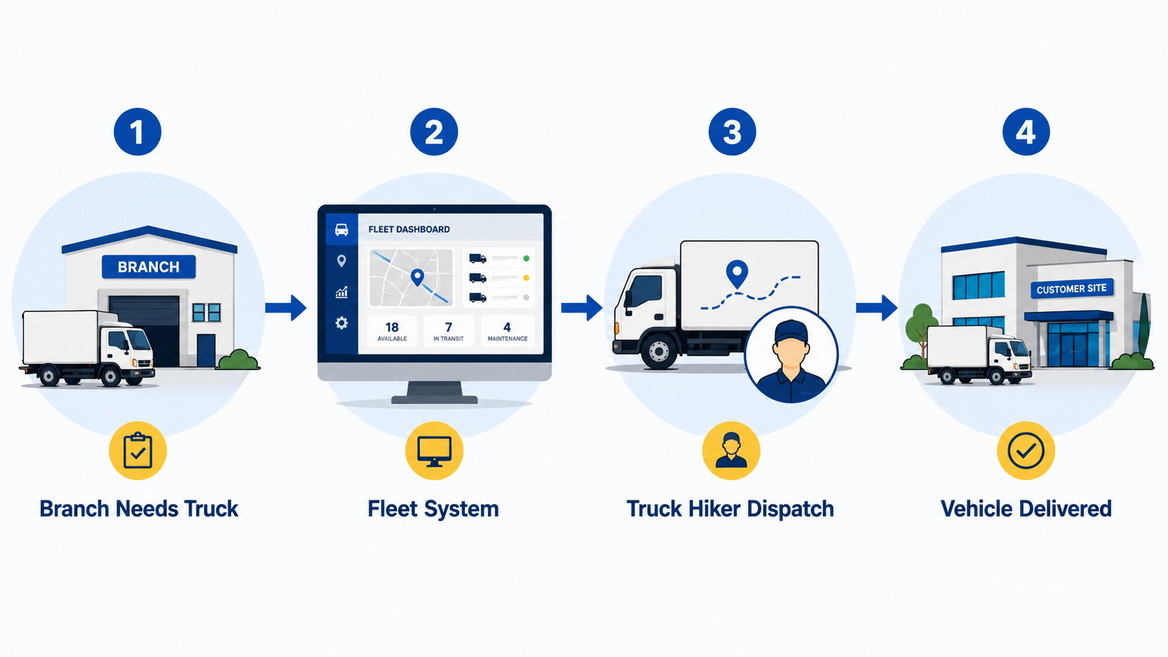 Truck Hiker Process Flow