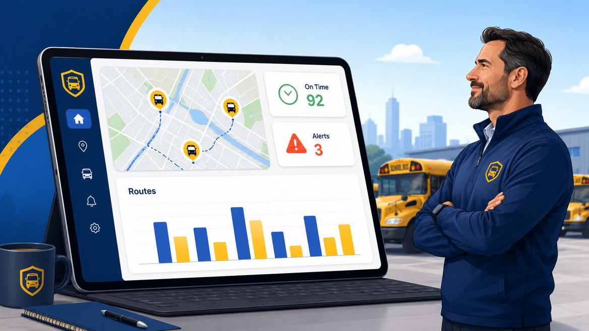 School Bus Fleet Telematics Dashboard