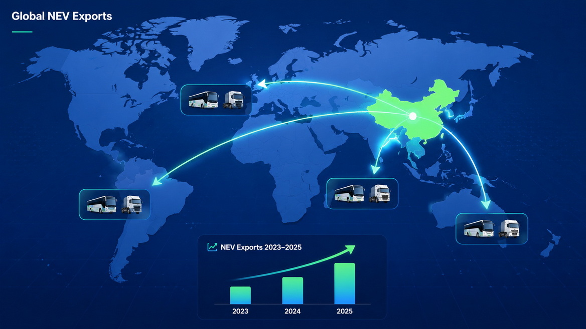 Global NEV Export Growth Map