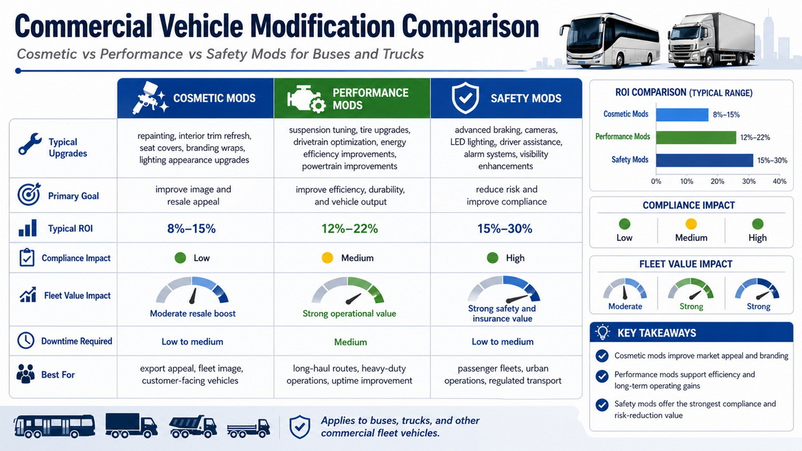 Vehicle Mod Types Comparison