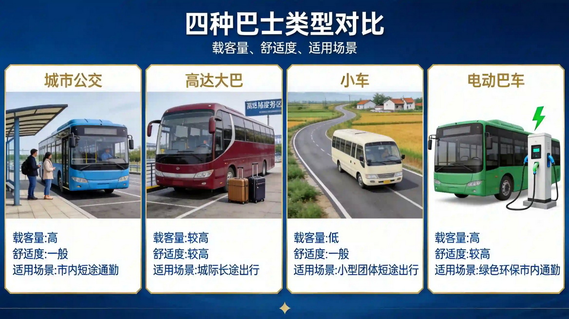 Commercial Bus Vehicle Comparison