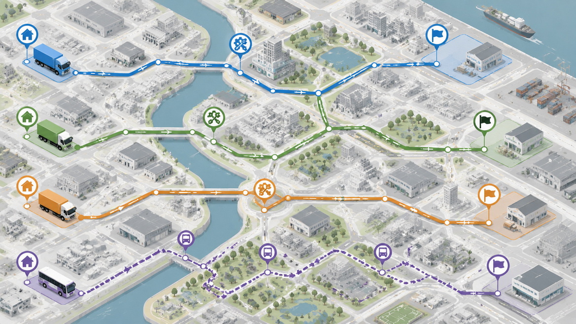 Event Logistics Planning With Vehicle Map