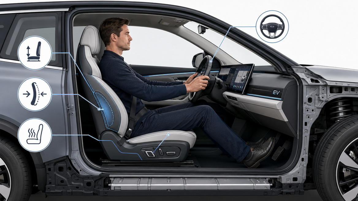 Arthritis Friendly EV Driver Ergonomics
