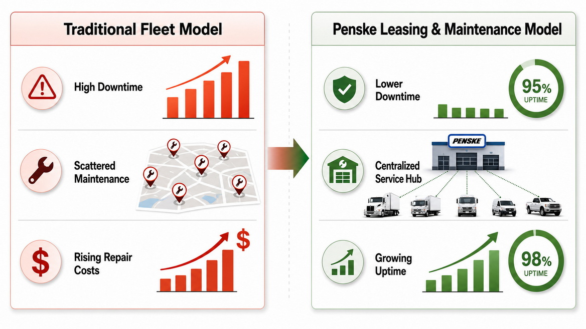 Fleet Uptime Comparison Infographic
