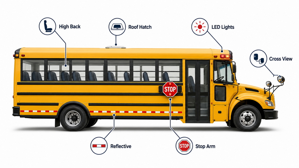 School Bus Safety Features Overview